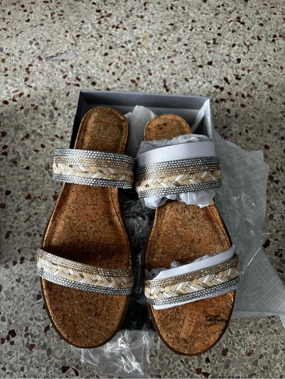Nib JLO Jennifer Lopez Halil sandals size 10
